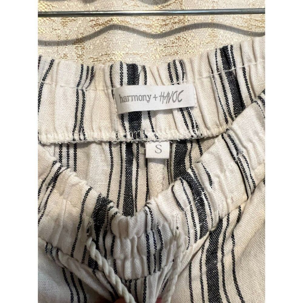 Striped Ankle-Length Women's Pants - Picture 3 of 4
